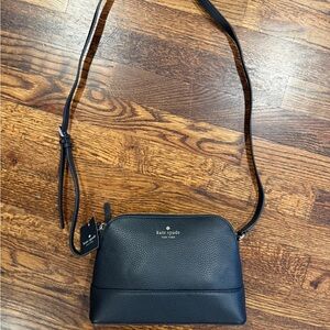 Kate Spade Black Pebbled Leather Shoulder Bag
